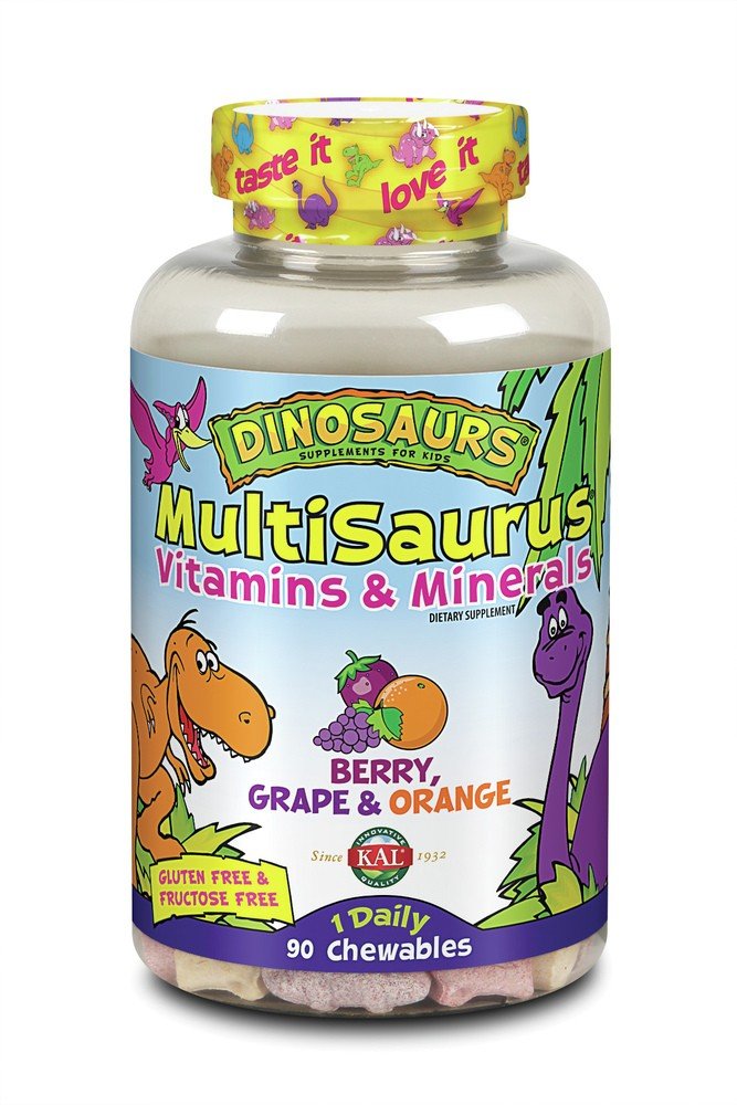 Kal MultiSaurus Berry, Grape & Orange 90 Chewable