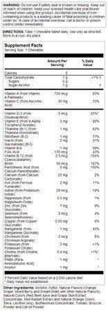 Kal MultiSaurus Berry, Grape &amp; Orange 180 Capsule