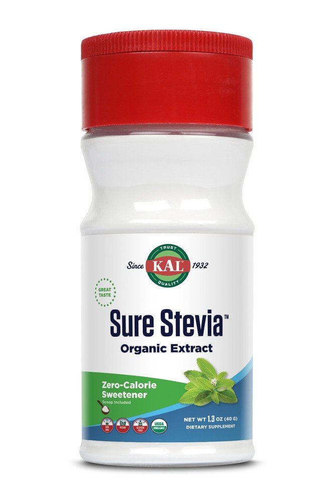 Kal Sure Stevia Organic Extract 1.3 oz Powder
