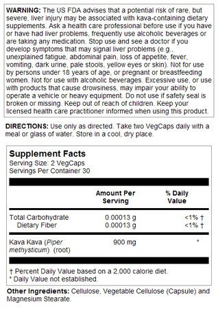 Natural Balance Kava Kava Root 60 VegCap