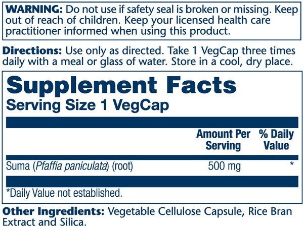 Solaray Suma 500mg 100 VegCap