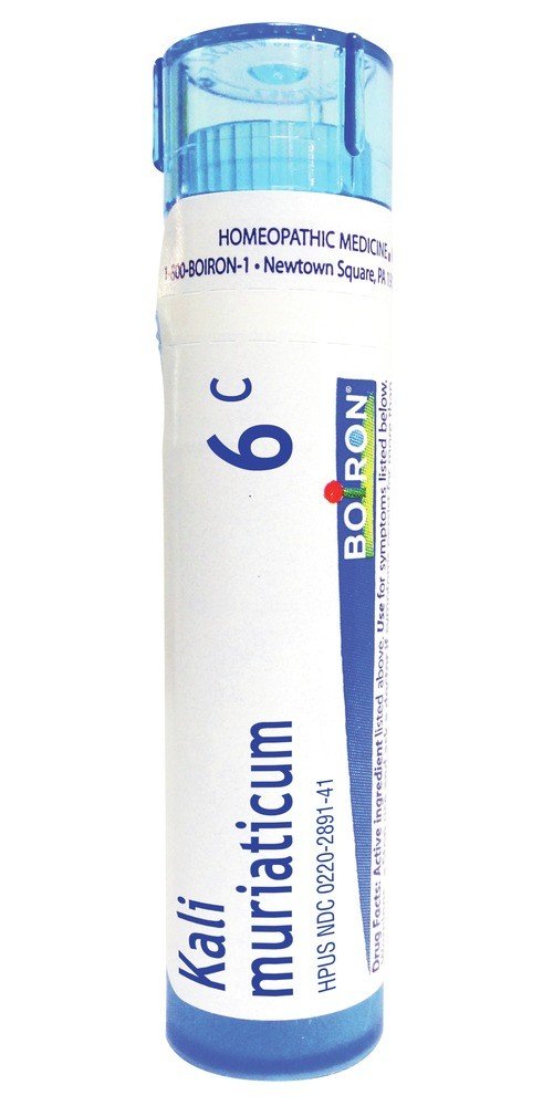 Boiron Kali Muriaticum 6C Homeopathic Single Medicine For Cough, Cold & Flu 1 Tube Pellet