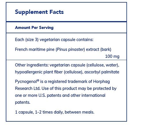 Pure Encapsulations Pycnogenol 100 mg 30 Vegcap