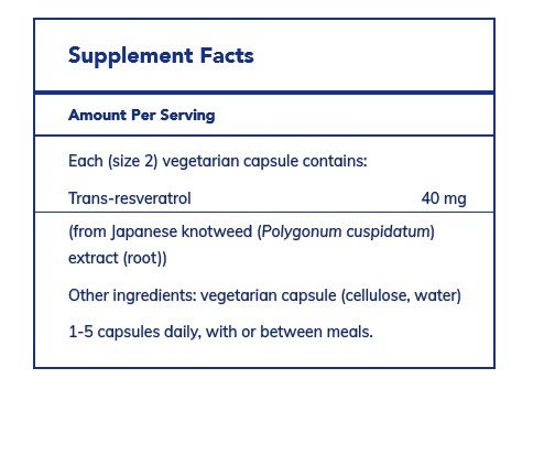 Pure Encapsulations Resveratrol 60 Vegcap