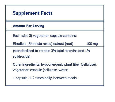 Pure Encapsulations Rhodiola Rosea 180 Vegcap