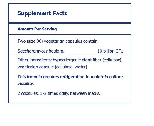 Pure Encapsulations Saccharomyces Boulardii 60 Vegcap