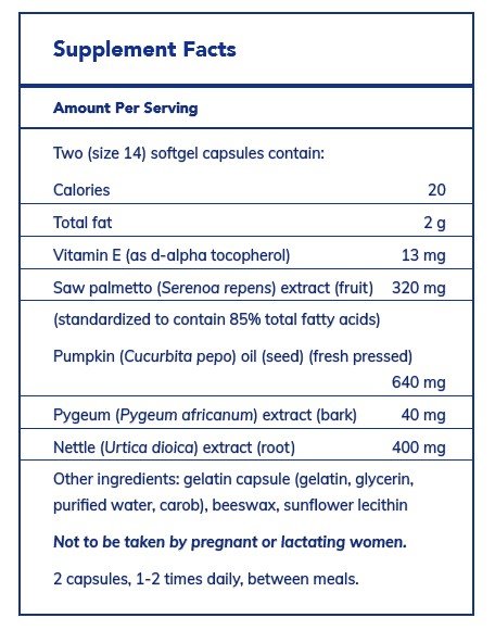 Pure Encapsulations Saw Palmetto Plus 60 Softgel