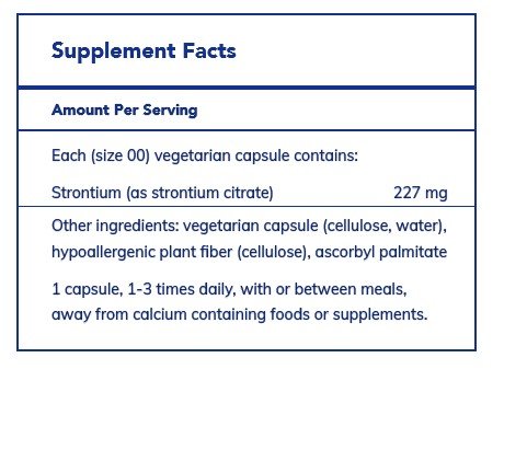 Pure Encapsulations Strontium (Citrate) 90 Vegcap