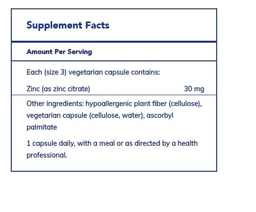 Pure Encapsulations Zinc Citrate 180 VegCap