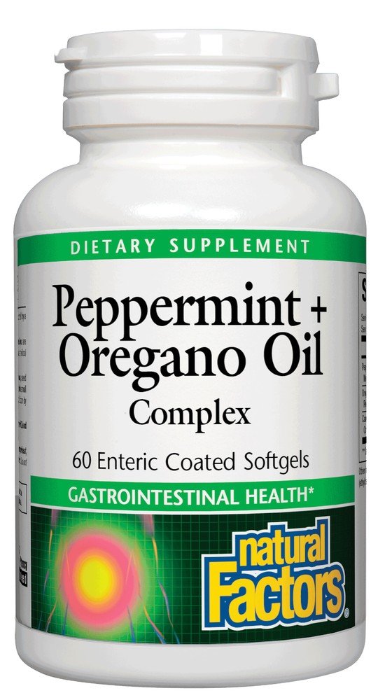 Natural Factors Peppermint & Oregano Oil 60 Softgel