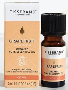 Tisserand Grapefruit Organic Essential Oil 0.32 oz (9ml) EssOil