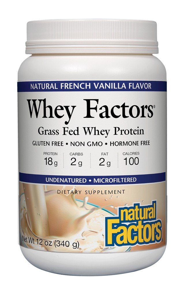 Natural Factors Whey Factors French Vanilla 12 oz Powder