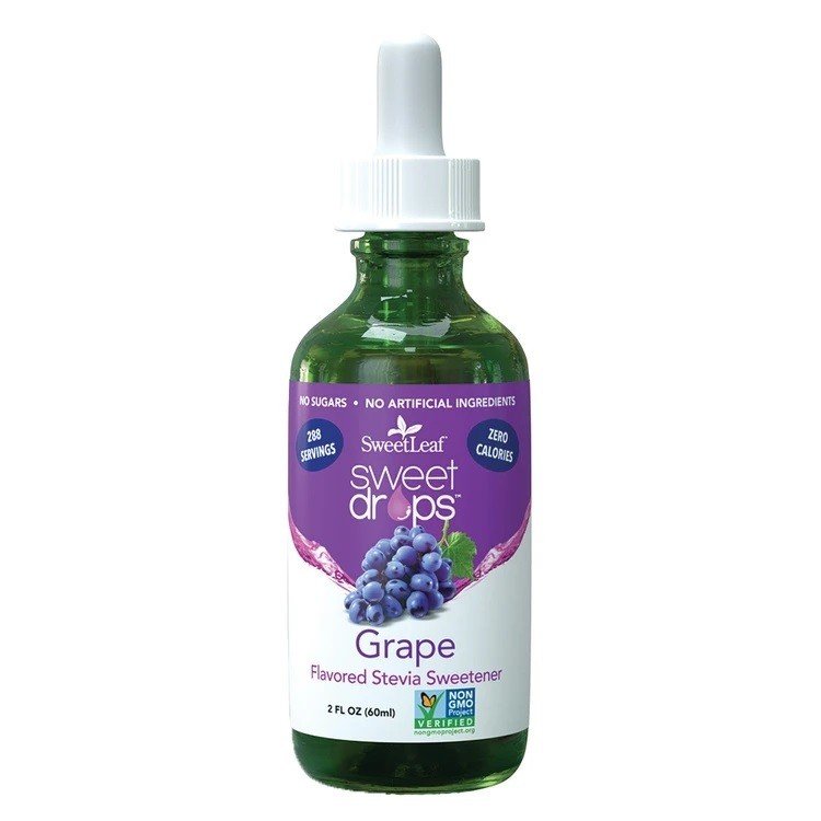 SweetLeaf Clear Liquid Stevia Grape 2 oz Liquid