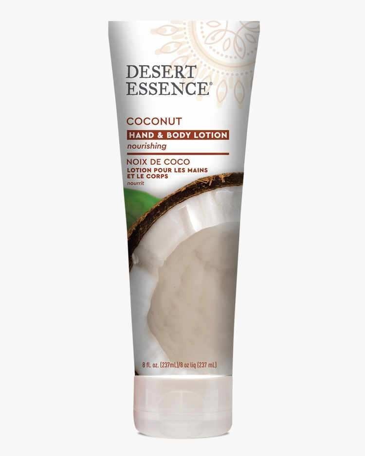 Desert Essence Organics Coconut Hand and Body Lotion 8 oz Cream