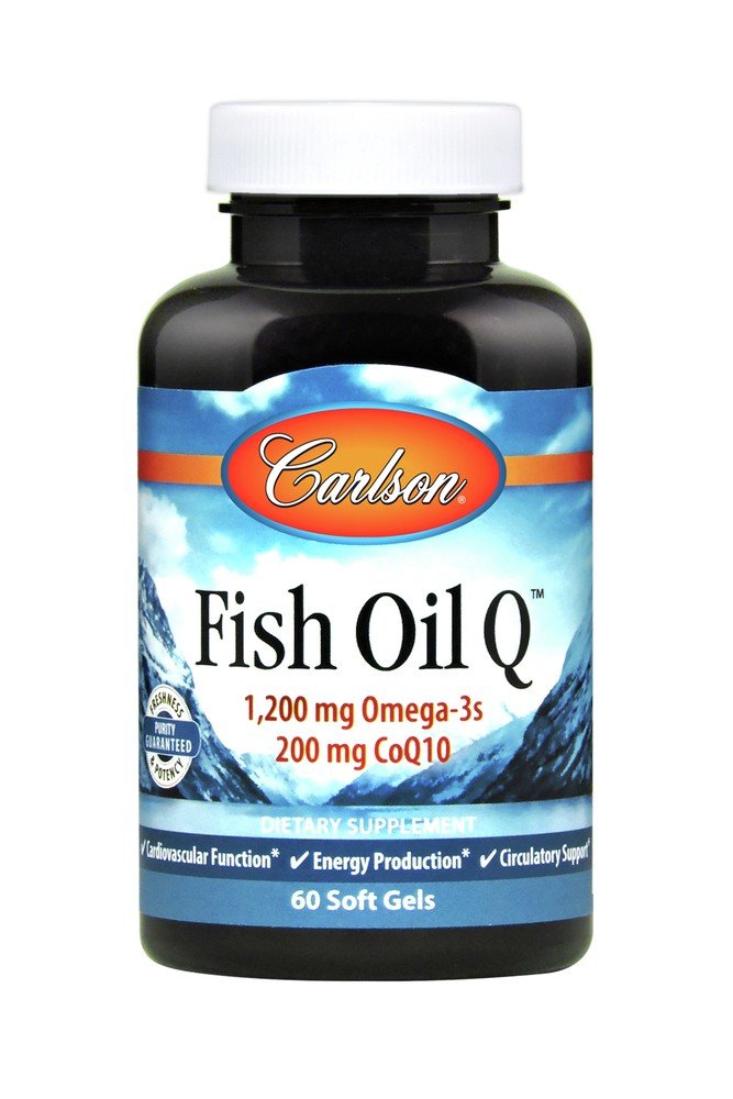 Carlson Laboratories Fish Oil Q 100 60 Softgel