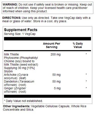 Solaray Milk Thistle Phytosome 30 Capsule