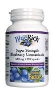 Natural Factors BlueRich 500mg Super Strength Blueberry Concentrate 90 Capsule