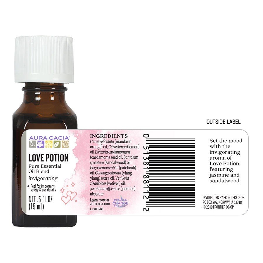 Aura Cacia Essential Solutions Love Potion 0.5 oz Oil