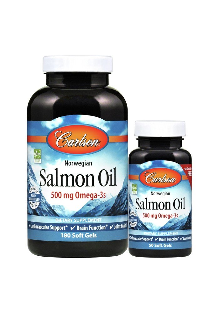 Carlson Laboratories Norwegian Salmon Oil 180 (+50 free) Softgel