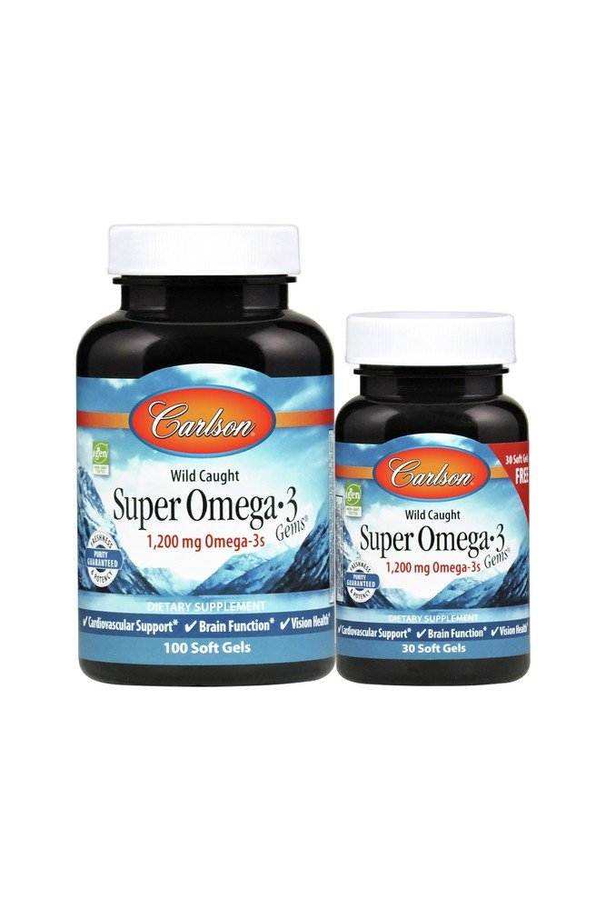 Carlson Laboratories Super Omega-3 Bonus Pack 100 + 30 Softgel