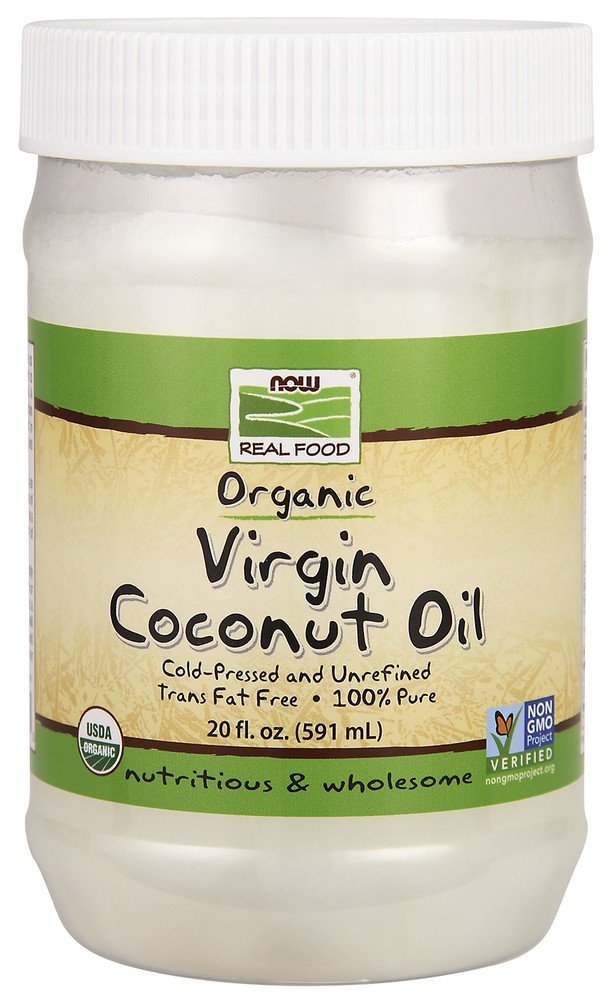 Now Foods Virgin Coconut Oil, Certified Organic 20 oz Solid