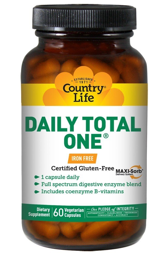 Country Life Daily Total One Iron-Free 60 VegCap