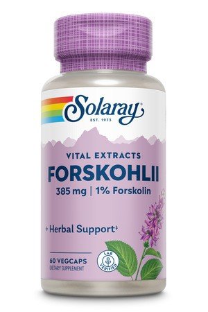 Forskohlii | Solaray Vital Extracts | 1% Forskolin | Herbal Support | Dietary Supplement | 60 Capsules | VitaminLife