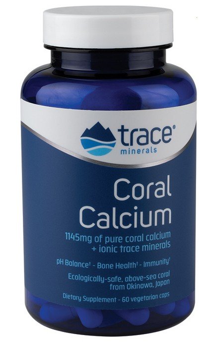 Trace Minerals Coral Calcium w/ConcenTrace 60 Capsule