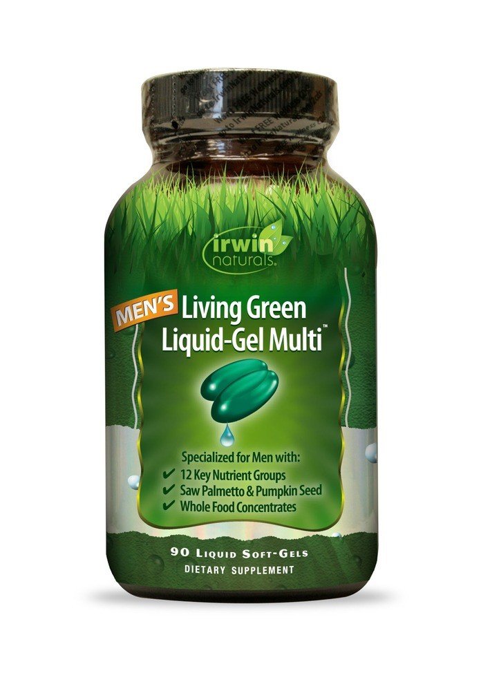 Irwin Naturals Living Green Liquid-Gel Multi for Men&#39;s 90 Softgel