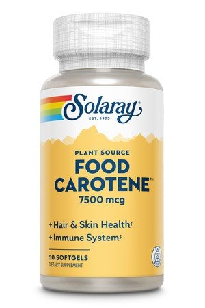 Solaray Food Carotene 25,000 IU 50 Softgel