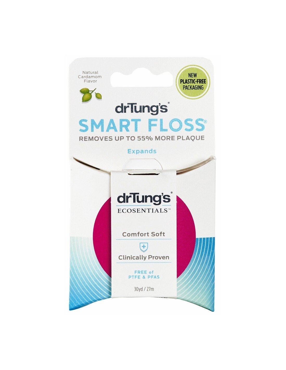 Dr. Tung's Smart Dental Floss-Natural Cardamom Flavor-30 yard-Container 30 yard Container