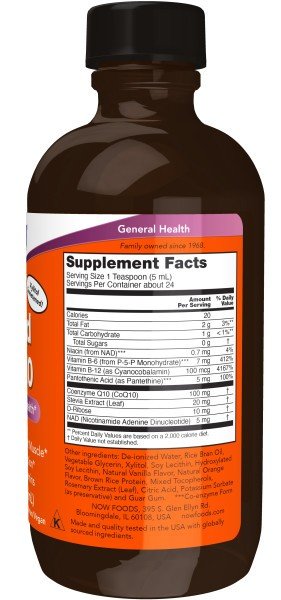 Now Foods Liquid CoQ 10 Plus Orange Flavored 4 oz Liquid