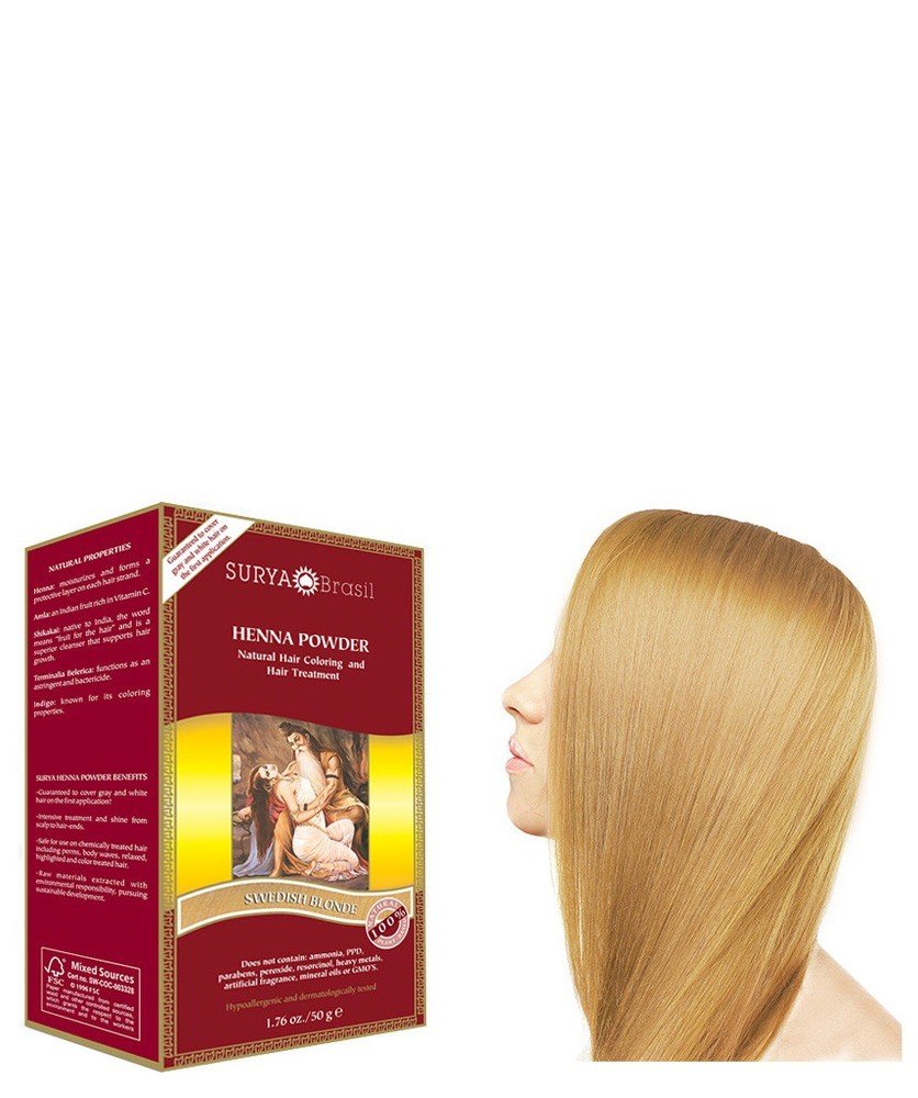 Surya Nature, Inc Henna Swedish Blonde Powder 1.76 oz Powder