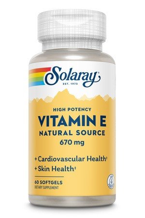 Solaray Vitamin E-1000 IU 60 Softgel