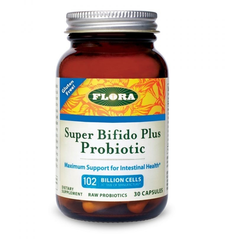 Super Bifido Plus Probiotic | Flora Inc | Gluten Free | Intestinal Health | Raw Probiotics | Dietary Supplements | 30 Capsules | VitaminLife