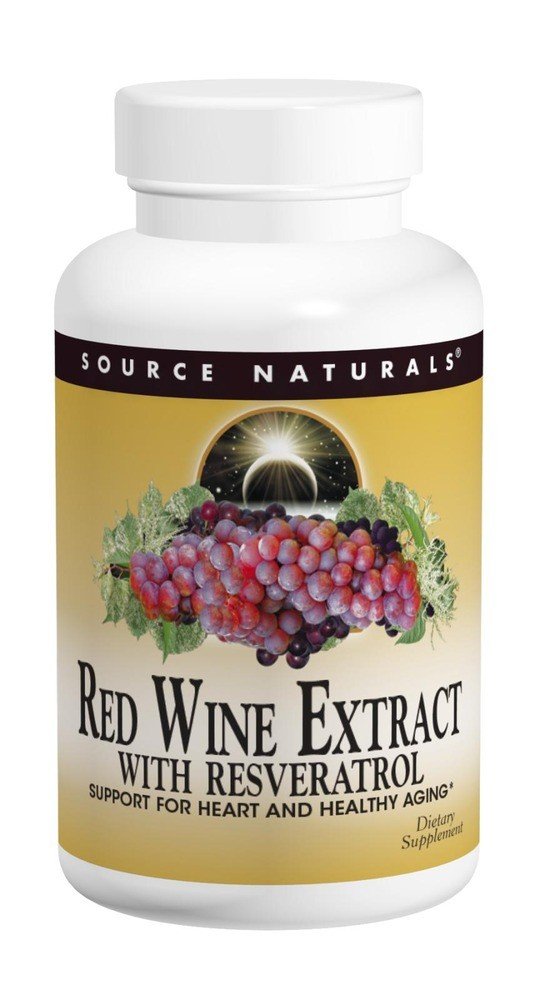 Source Naturals, Inc. Red Wine Extract With Resveratrol 60 Tablet