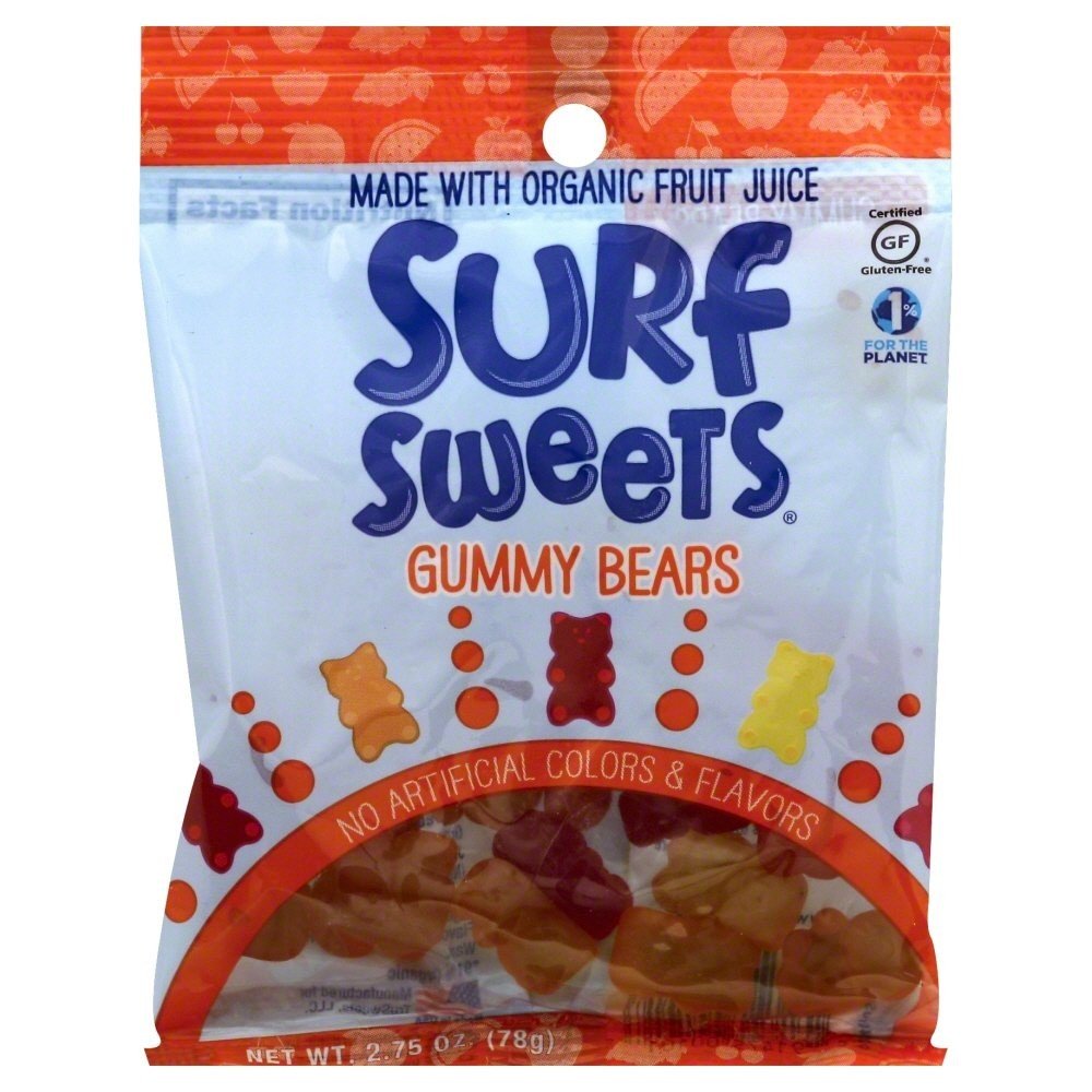 Surf Sweets Gummy Bears 2.75 oz Bag