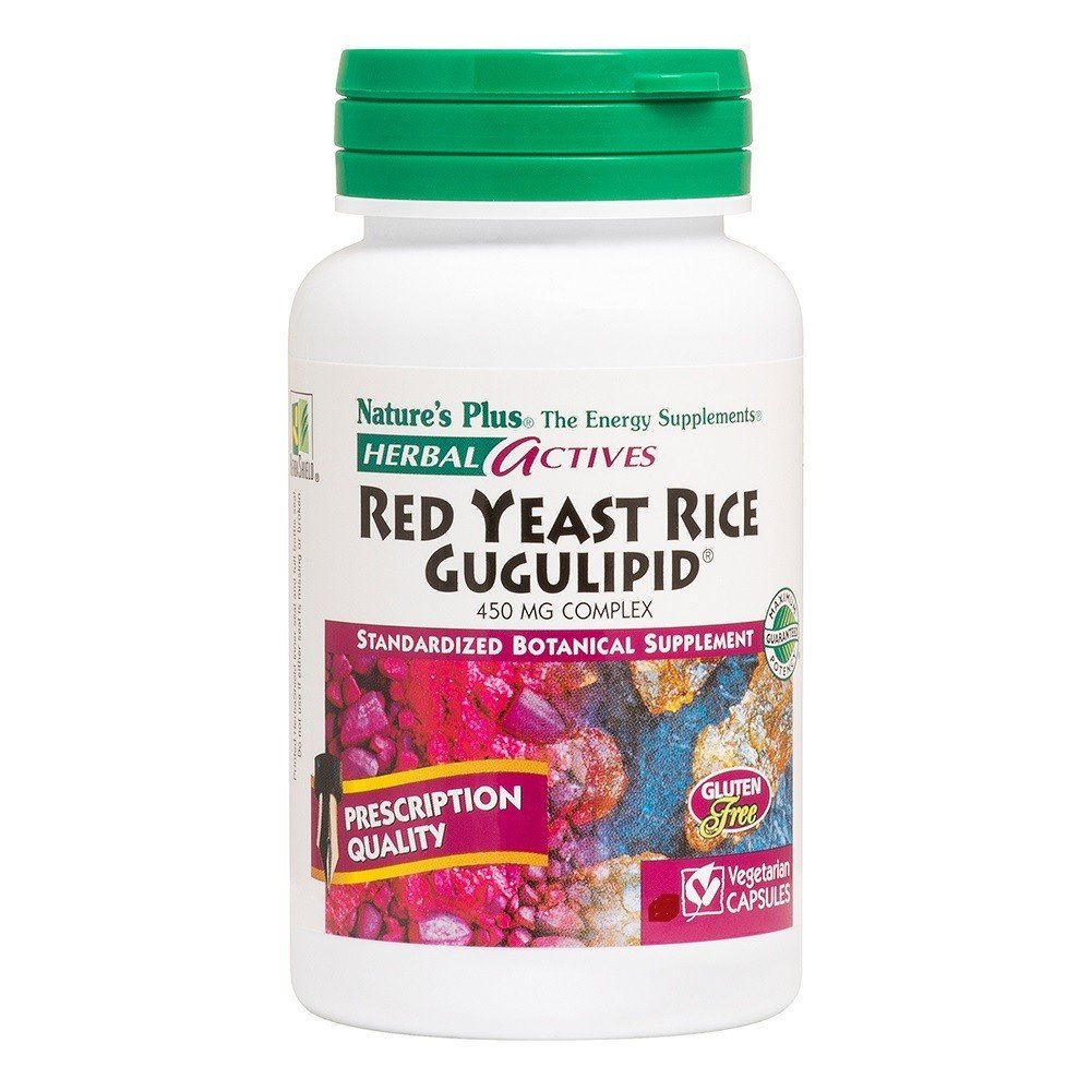 Nature&#39;s Plus Herbal Actives Red Yeast Rice Gugulipid 120 VegCap