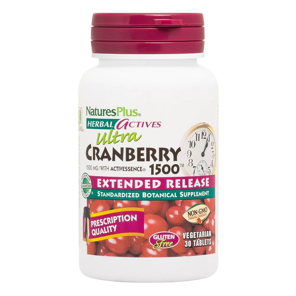 Nature&#39;s Plus Herbal Actives Extended Release Cranberry 30 Tablet