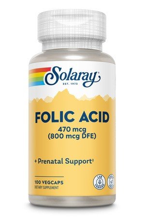 Solaray Folic Acid 100 VegCaps