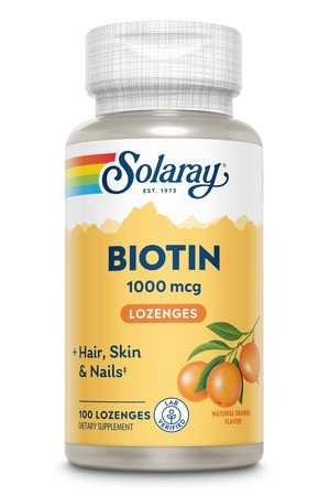 Solaray Biotin 1000mcg Orange Lozenges 100 Lozenge