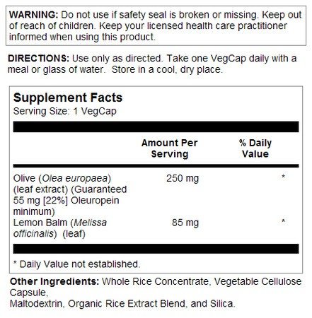 Solaray Olive Leaf Extract 22% 60 Capsule