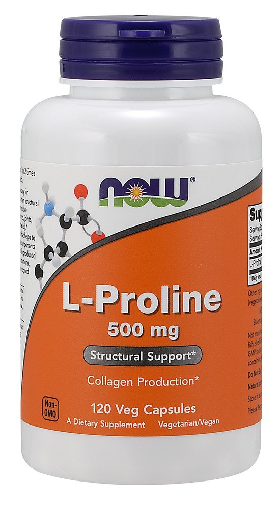 Now Foods L-Proline 500 mg 120 VegCap