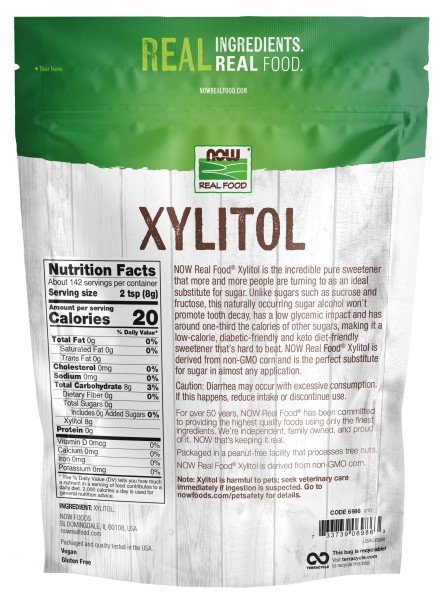 Now Foods Xylitol 2.5 lbs Fine Granules