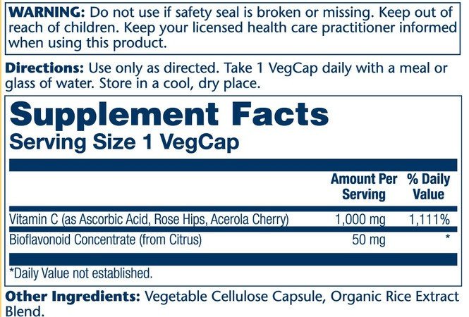 Solaray Vitamin C 1000mg 250 Capsule