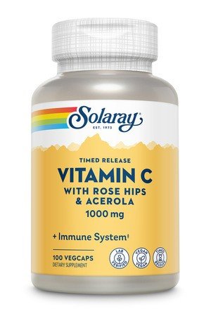 Solaray Timed Release Vitamin C with Rose Hips & Acerola 1000mg 100 VegCaps