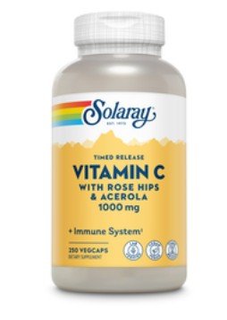 Solaray Vitamin C 1000mg Two Stage Time Release 250 Capsule