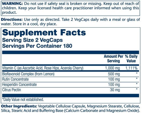 Solaray Super Bio Vitamin C 1000 mg 360 VegCaps