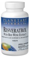 Planetary Herbals Resveratrol with Red Wine Extract 30 Tablet