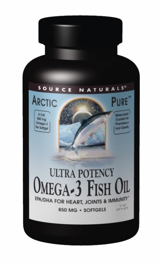 ArcticPure Ultra Potency Omega-3 Fish Oil | Source Naturals | Heart | Joint | Immunity | EPA | DHA | 120 Softgels | VitaminLife